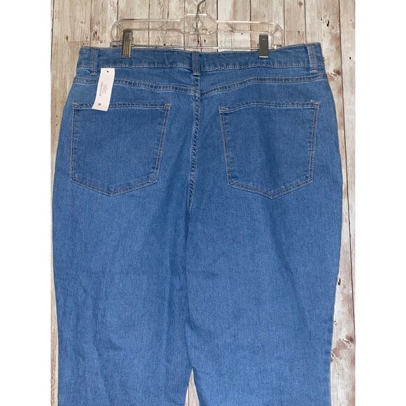 NO BO No Boundaries Skinny High Rise Stretch Denim Blue Jeans Womens Size 15 NWT - Picture 8 of 10